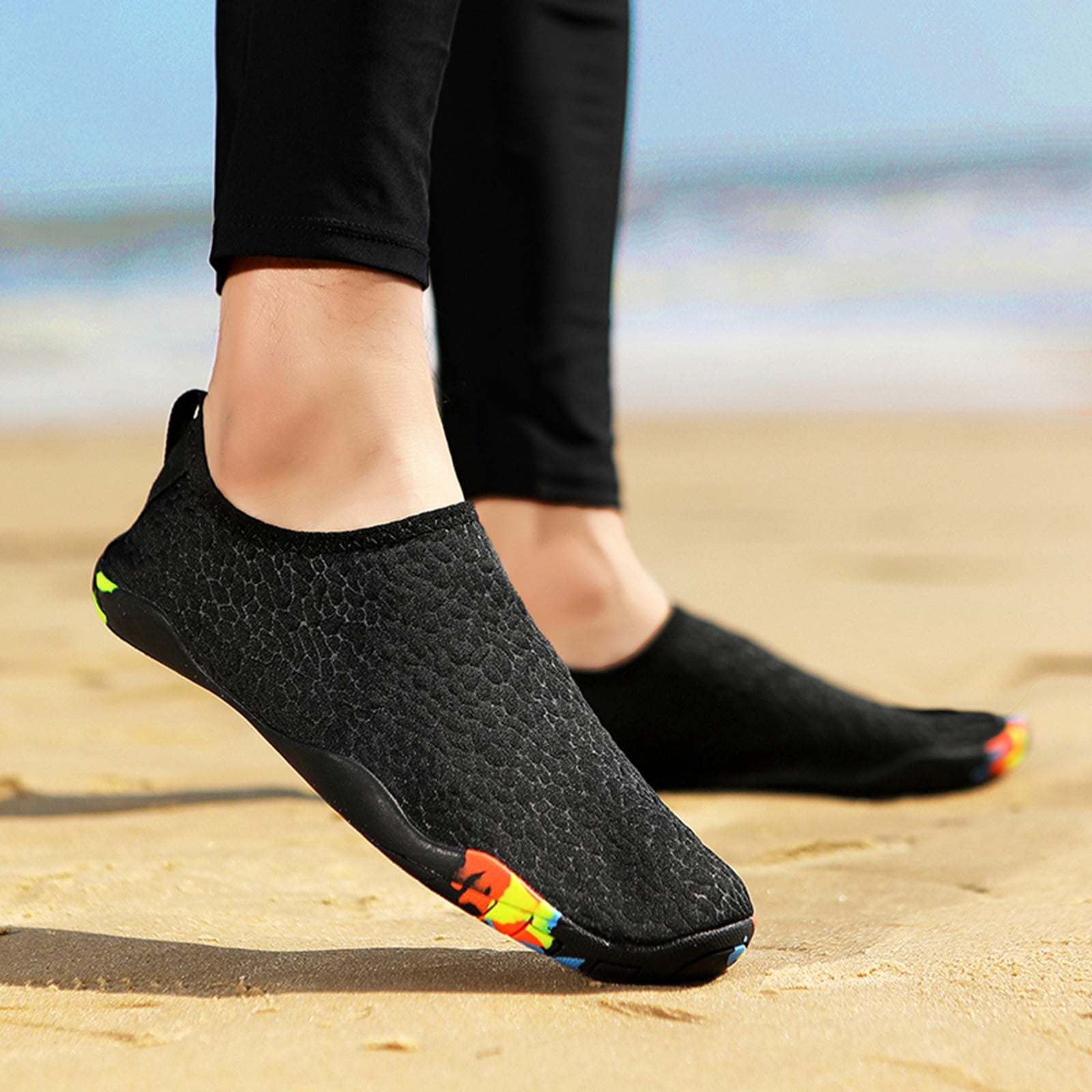 Win s Way Women's Barefoot Sneakers, Quick-Dry Mesh Upper Water Shoes for Hiking Walking Beach