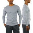 thumbnail image 4 of ToBeInStyle Men's Medium Weight Long Sleeve Waffle Knit Classic Thermal Shirt, 4 of 7