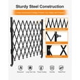 thumbnail image 7 of 61" H×122" W Double Foldable Aluminum Security Gate - Black Portable Safety Barrier with 360° Casters, Retractable Expandable Fence for Driveway & Public Area, 7 of 7