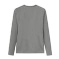thumbnail image 5 of Pompotops Femmes Mode Été Aguichant Plissé Imprimé Régulier Femmes Manches Longues Col Rond Bouton Haut Liquidation, 5 of 5