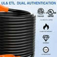 thumbnail image 3 of Nilight 50 Amp 50FT EV/RV Extension Cord 250V Heavy Duty 6/3+8/1 Gauge Pure Copper STW Wire UL ETL Listed 4 Prong 14-50P 14-50R 50F/50M Cable Suit for EV Charging RV Trailer Campers, 3 of 9