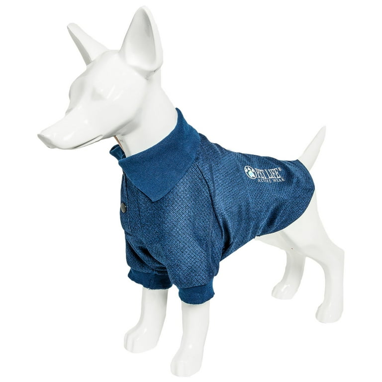 Pet Life Active Relax Stretch Fur Flexed Grey Polo Dog T-Shirt Pet Life Active Relax Stretch Fur Flexed Grey Polo Dog T-Shirt