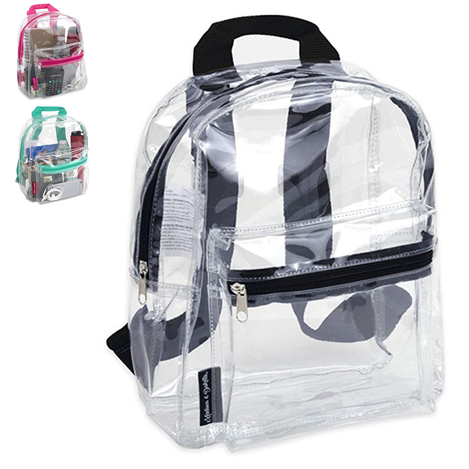 Transparent PVC Backpacks Clear School Bags Women Knapsacks Shoulder