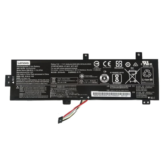 New Genuine Lenovo IdeaPad 7.4V 30Wh 2Cell Laptop Battery L15M2PB3 5B10K87721