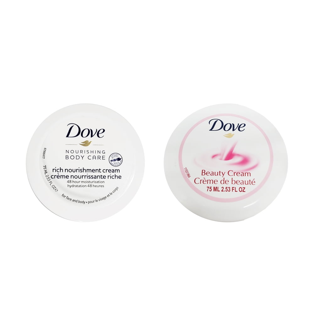Dove Cream Kit. Pink Beauty Cream and Intensive Nourishing Cream. Rich