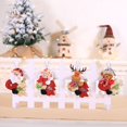 thumbnail image 5 of Adornos navideños de Feliz Año Nuevo 2023, regalo de Navidad de bricolaje, muñeco de nieve de Papá Noel, colgante de árbol, muñeco para colgar, decoraciones para Navidad, decoración del hogar, 5 of 5
