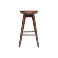 thumbnail image 4 of Boraam Bali 29" Backless Swivel Wood Bar Stool, Cappuccino Finish, 4 of 5