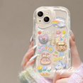 thumbnail image 1 of Para Samsung A14 A34 A54 A03 A03s A04 A04e A04s A23 A13 A33 A53 A12 A22 A52 A52s A32 A51 A50 A50s A30s DIY Dibujos Animados 3D Bunny Doll Funda Para Teléfono Con Cordón, 1 of 3