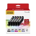 thumbnail image 2 of Pack Combinado de Tanques de Tinta Canon CLI-281 de 5 Colores con 5 Hojas de Papel Fotográfico 5 x 5", 2 of 4