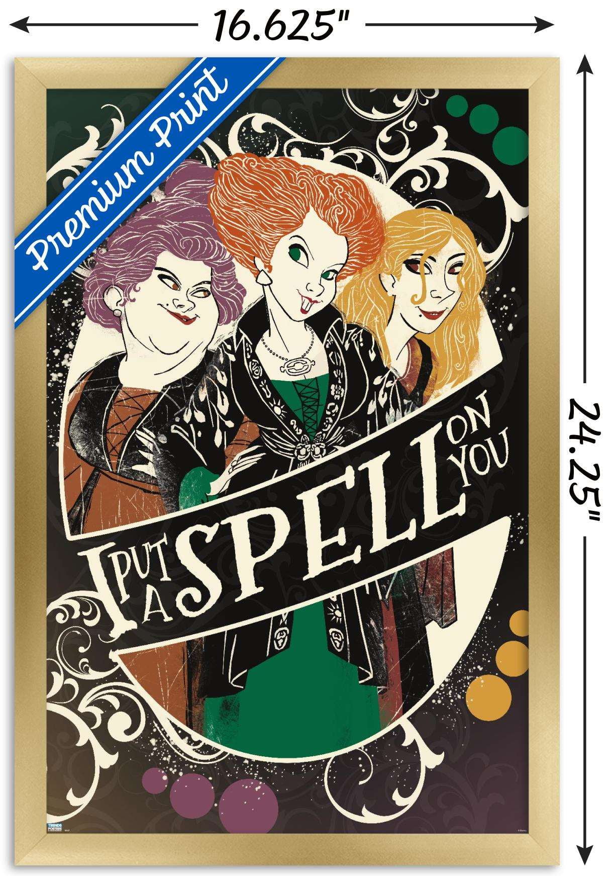 Disney Hocus Pocus - Spell on You Wall Poster, 14.725" x 22.375", Framed