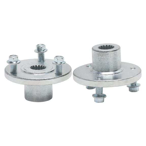 Pair 17mm 17T 3 Stud Go Kart Rear Wheel Rim Hub Rear Axle Wheel Hubs 50mm Bolt Distance For Quad Bike ATV Dune Buggy Racing Drift Trike with 5 Inch 10x4.50-5 11x7.10-5 Wheels