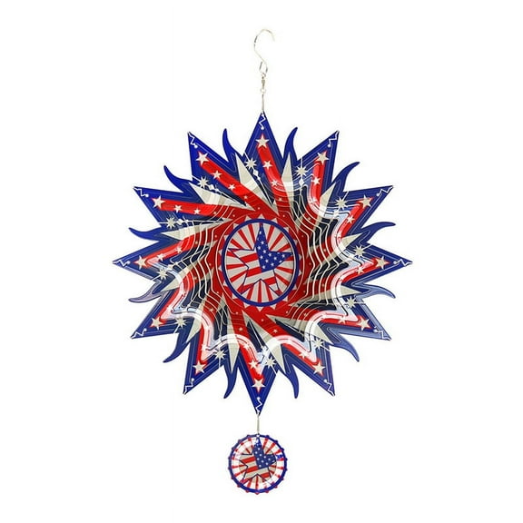 12In Wind Spinners Decor,Patio Yard Backyard Outdoor Art Outside Decorations Flag Decoration Gift for Hanging
