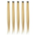 thumbnail image 2 of Clip In Hair Extensions, 5pcs 55cm Colored Clip In Hairpiece Hair Extensions For Women High Temperature Synthetic Hair For Party and Cosplay Use, 2 of 7