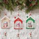 thumbnail image 4 of Billuyoard Colgante de Navidad, decoración navideña, accesorios para festivales, artesanía de madera, decoraciones para el hogar, calcomanía para Kits de decoración para fiestas Muñeco de nieve Billuyoard HA070250-02B, 4 of 6