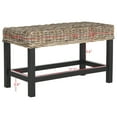 thumbnail image 6 of SAFAVIEH Omari Nautical Rustic Wicker Bench, Natural, 6 of 8