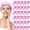 Pink, variant on 30 Pack Spa Headband Facial Esthetician Hair Wrap for Women Adjustable Makeup Sports Shower Stretch Towel with Tape(Blue)