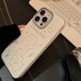 thumbnail image 4 of Cartoon Lovely Cat Flower Soft  for iPhone Case (White,iPhone 12 Pro), 4 of 6