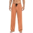 thumbnail image 2 of WAENQINLA Men's Pajama Pants Lightweight Soft Cotton Lounge Sleepwear Drawstring Elastic Waist Pjs Bottoms Housewear, 2 of 7