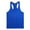 Blue, variant on Men's Gym Tank Tops Y-Back Workout Muscle Tee Athletic Workout Fitness Vest T-Shirts