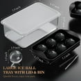 thumbnail image 4 of Large 1.9 Inch Ice Ball Tray Set With Bin And Tongs For Drinks And Cocktails, 4 of 6