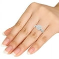 thumbnail image 5 of 1/6 Carat T.W. Diamond Cluster Square-Shape Double Halo 10kt White Gold Engagement Ring, 5 of 5