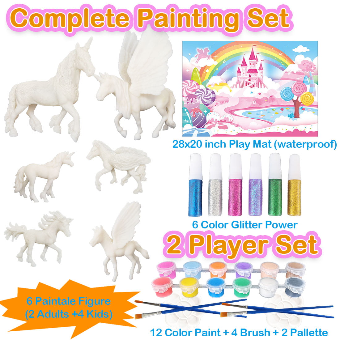 Unicorn Painting Kit For Girls Unicorn Figurines, Paint, 58% OFF