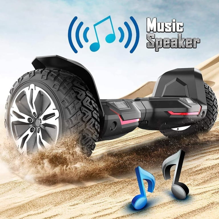 GYROOR Warrior All-Terrain Hoverboard, 8.5in, Bluetooth, LED