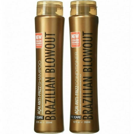 Pack of 2 Brazilian Blowout Acai Anti-Frizz Shampoo and Conditioner 12 Oz