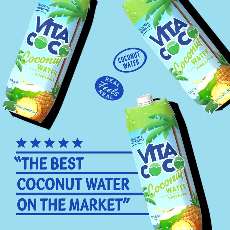 Vita Coco Pineapple Coconut Water, 33.8 fl oz, 12 Pack photo 7
