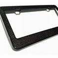 thumbnail image 4 of 1PC 12.4''x6.4'' Carbon Fiber Pattern License Plate Frame Holder Cover Universal, 4 of 7