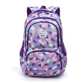 thumbnail image 1 of Mochila escolar con estampado geométrico para niña, mochila escolar primaria, secundaria y universitaria (púrpura) Sailing Electrónica, 1 of 5