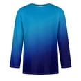 thumbnail image 2 of S-5X Mens Big & Tall T Shirts Plus Size 3/4 Sleeve Crewneck T-Shirts Casual Pullover Gradient Printed Comfort Going Out Loungewear Tees Tops, 2 of 4