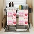 thumbnail image 4 of Mdesiwst Valentine Day Dish Towels Valentine's Day Themed Dish Towel Set Microfiber Kitchen Towels for A Love-filled Kitchen Absorbent Soft Durable for Home, 4 of 8