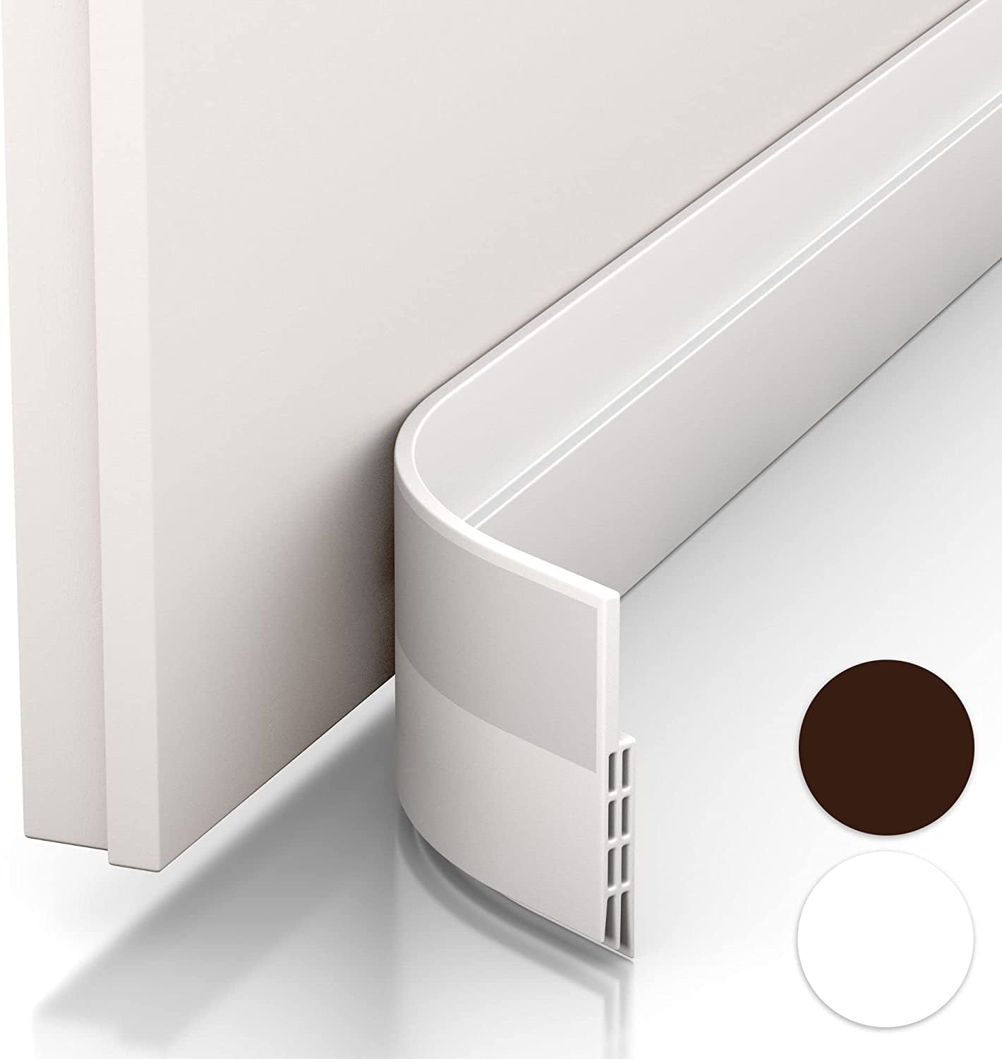 Boudin De Porte Isolant Blanc – Anti-froid, Anti-courant D'air, Étanche 1m