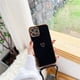 thumbnail image 1 of Lindo electrochapado amor corazón collar cordón caso para iPhone 11 12 14 13 Pro Max XS XR X 7 8 Plus Mini SE 3 cordón correa cubierta Deng Xun unisex, 1 of 2