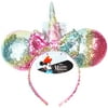 Minnie Mouse Unicorn Sparkly Headband, pastel colors