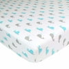 American Baby Company Jersey Animal Aqua Cotton Fitted Bed Sheet Set, Playard – Machine Washable