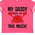thumbnail image 4 of Inktastic Daddy Loves Me Childs Crab Boys or Girls Toddler T-Shirt, 4 of 5