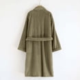 thumbnail image 4 of Men's Flannel Belted Kimono Robe Set for Autumn Winter Cozy Homewear with and Thick Cardigan Style Robe, 4 of 7