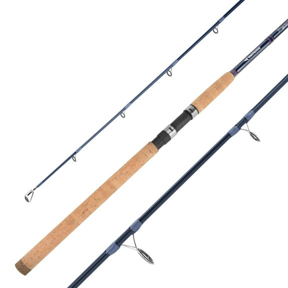 Progressive Glass Fishing Rods, Spinning & Casting Rods, Strong, 100% Phenolic Glass Blanks 2Pcs Pack from 5’6” to 10’, Stainless Steel Guide, Durable P-Cork Handles