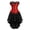 Red, variant on Floral Lace Corsets Bustiers with Burlesque Skirt Women XS Pink