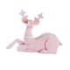 thumbnail image 5 of Estatua de navideño, decoración navideña, colección de adornos para fiestas, decoración del hogar, figura de alce navideño para balcón interior Sentado rosa, 5 of 10