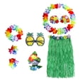 thumbnail image 1 of Qarigey Hawaiian Funny Dance Party Skirt Costume Set Disfraces de disfraces Verde 60 cm, 1 of 1