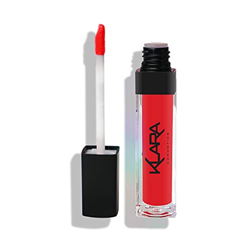 Klara Cosmetics Kiss Proof Lipstick 05 Flaming Red Bold Vibrant Liquid Matte Lipstick Long Lasting Full Colour Pigment