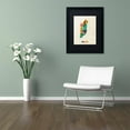 thumbnail image 3 of Trademark Fine Art "Belize Watercolor Map" Canvas Art by Michael Tompsett Black Matte, Black Frame, 3 of 4