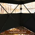 thumbnail image 4 of Gymax 3 Person Portable Hunting Blind Surround View Pop-Up Tent w/ Slide Mesh Window, 4 of 10
