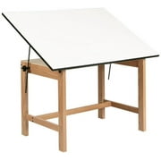 Alvin Solid Oak Office Table Natural Finish 36" x 48" x 30"