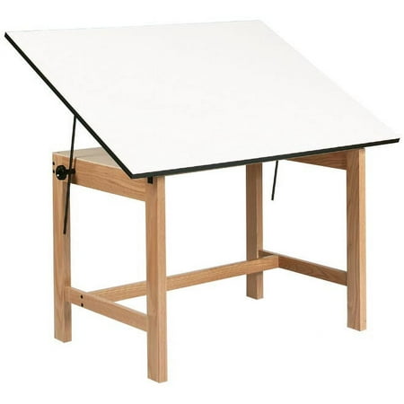 Alvin Solid Oak Office Table Natural Finish 36" x 48" x 30"