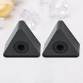 thumbnail image 5 of 2Pcs Portable ABS Injection Molding Triangle Shaped Interview Mic Microphone Logo Flag Station Logo (Black), 5 of 6
