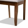 thumbnail image 6 of Bowery Hill Upholstered and Walnut Brown Finished Wood 5-Piece Dining Set, 6 of 9